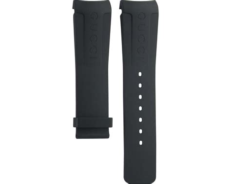 gucci 136.2 rubber black original watch strap yda16662|original Gucci watch bands.